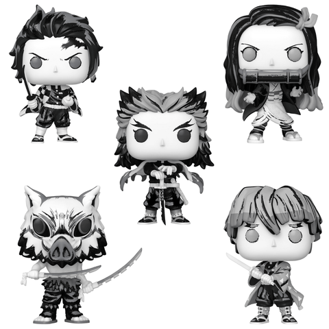 Demon Slayer (Sumi - ink) Common Bundle Funko Pop - Pop Collectibles