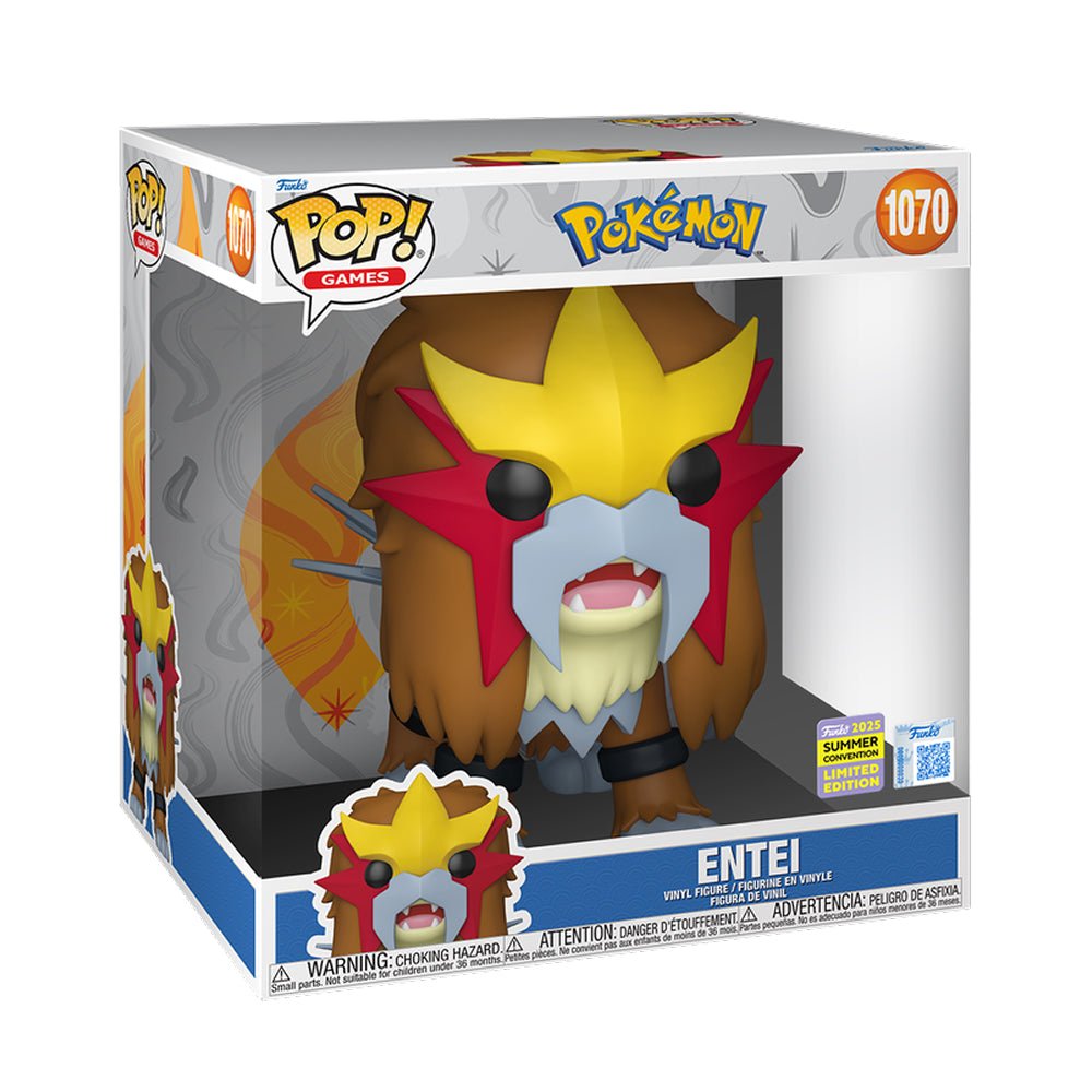 激レアコミコン2025限定FUNKO POP! ポケモン　エンテイ　特大限定 Funko Pop Entei 10” 2025 SDCC SHARED Exclusive Pokemon