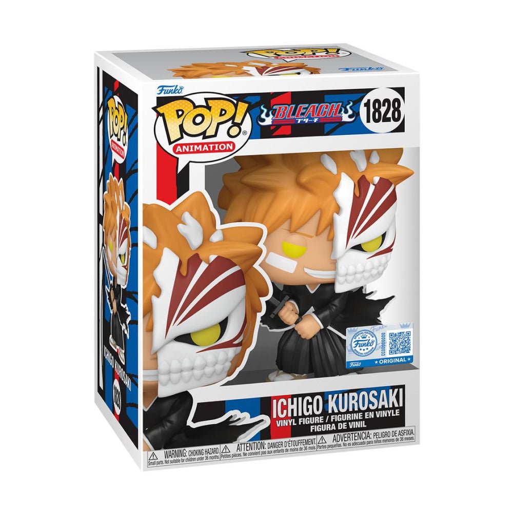 Boneco Funko Pop! Bleach - Ichigo Meia Máscara de Hollow | Brasil Boneco Funko Pop! Bleach - Ichigo Meia Máscara de Hollow | Brasil