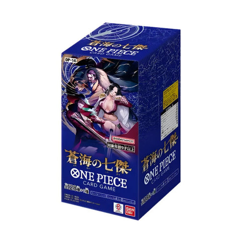 One Piece Card Game OP - 14 (Japanese Version) The Azure Sea’s Seven - Sealed Booster Box (24 Packs) Funko Pop - Pop Collectibles