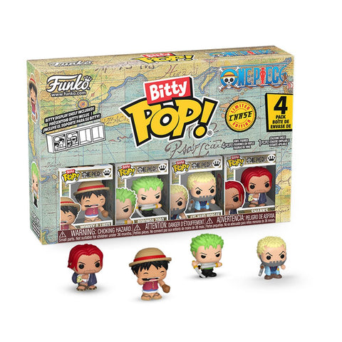 One Piece (Series 1) Bitty Pops – 4 - Pack (Chance of Chase) Funko Pop - Pop Collectibles