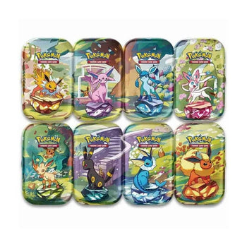 Pokemon TCG: Prismatic Evolutions Mini Tin with Promo Cards (All 8 Tins) Funko Pop - Pop Collectibles