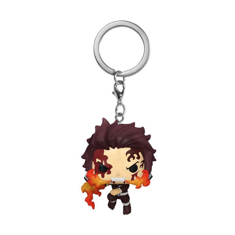 Tanjiro with Hinokami Kagura (Pocket Keychain) Hot Topic Exclusive Funko Pop - Pop Collectibles