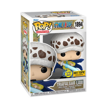 Trafalgar Law with Blue Anaesthesia (Hot Topic Exclusive) Glow - in - the - dark Funko Pop - Pop Collectibles