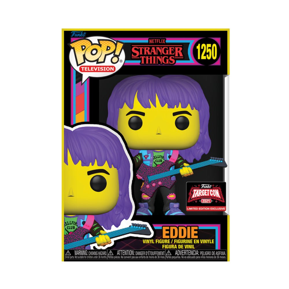 Eddie | Stranger Things | Blacklight, Targetcon | Funko