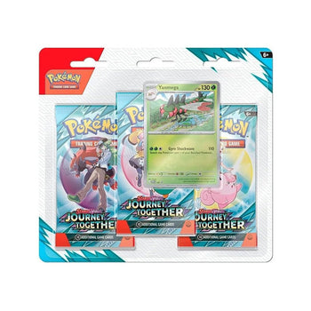 Pokemon TCG: Journey Together Blister Booster Packs (3) - Yanmega Foil Promo Funko Pop - Pop Collectibles