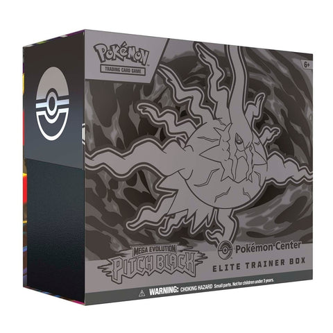 Pitch Black Pokemon Center Elite Trainer Box with Darkrai art, factory sealed