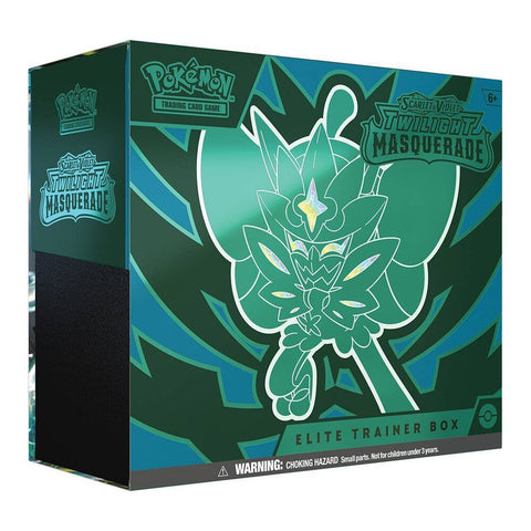 Pokémon TCG Twilight Masquerade Elite Trainer Box with Teal Mask Ogerpon art