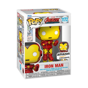 Iron Man (With Pin) Amazon Exclusive Funko Pop - Pop Collectibles