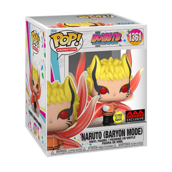 Naruto in Baryon Mode (Glow-in-the-dark) AAA Anime Exclusive Funko Pop - Pop Collectibles