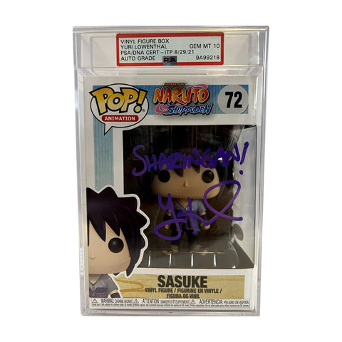 Sasuke GEM-MINT 10 PSA-Certified Autographed (Sharingan!)