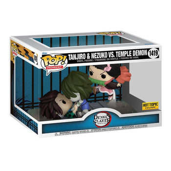 Tanjiro & Nezuko Vs. Temple Demon (Hot Topic Exclusive) Funko Pop - Pop Collectibles