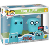 Finn & Jake (Glow) 2-Pack Funko Pop Box with 2026 Fall Convention sticker
