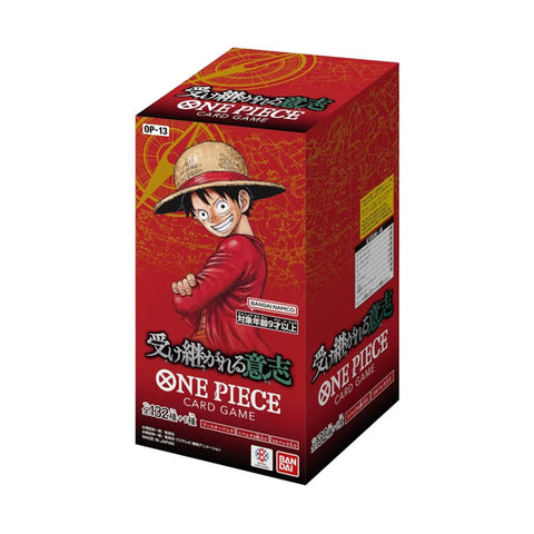 One Piece Card Game OP - 13 (Japanese Version) Inherited Will - Sealed Booster Box (24 Packs) Funko Pop - Pop Collectibles