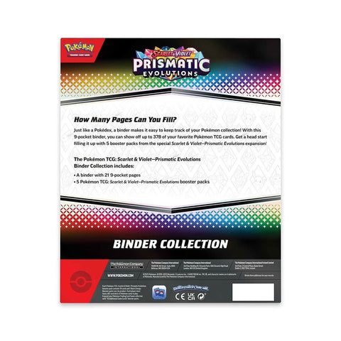 prismatic evolution binder for 500 cards Pokémon TCG: Prismatic Evolutions Binder Collection