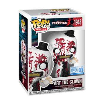Art the Clown with Knife (Bloody) (EE Exclusive) Funko Pop Box