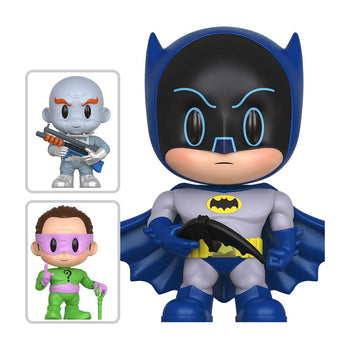 Batman 66 Flying Cape Thrilljoy Pix figure with Riddler and Mr. Freeze chase variants