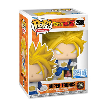 Super Trunks #2588 Glow Chase Toy Temple Exclusive Funko Pop Box with Pre-Release sticker