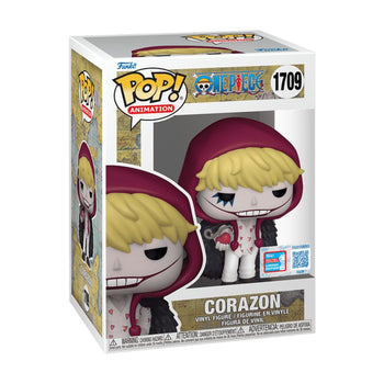 Corazon with Devil Fruit (NYCC 2024 Shared Convention Exclusive) Funko Pop Box