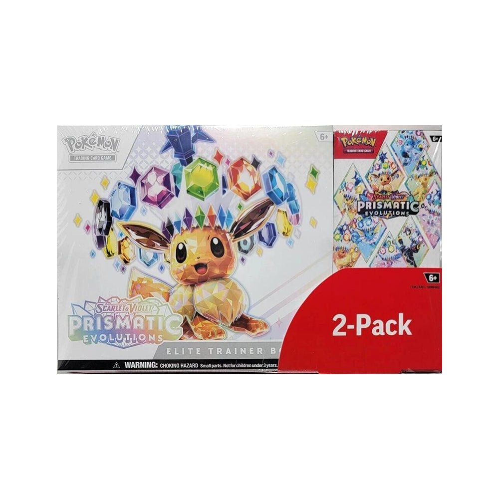 Pokemon TCG Prismatic Evolutions 2-Pack Elite Trainer Box and | Pop CA Pop Collectibles Pokemon TCG Prismatic Evolutions 2-Pack Elite Trainer Box and | Pop CA Pop Collectibles