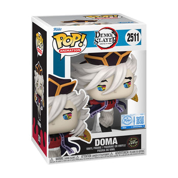 Doma with War Fans Glow Chase Funko Pop #2511 Box - Limited Edition Chase sticker