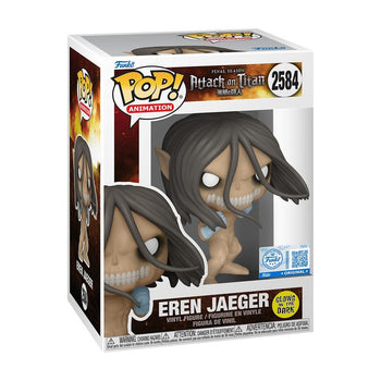Eren Jaeger Titan Form Glow-in-the-Dark Funko Pop #2584 Box - Funko Special Edition sticker