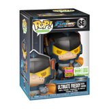Ultimate Freddy with Sword Funko Pop Box with SDCC 2026 sticker and hard protector