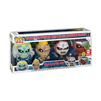 Iron Maiden (4 - Pack) Glow - in - the - dark (AE Exclusive) Funko Pop - Pop Collectibles