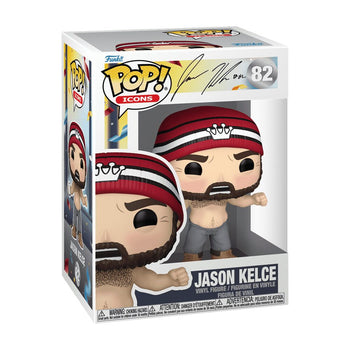 Jason Kelce (Shirtless) Funko Shop Exclusive with Ultra Pop Protector Funko Pop Box