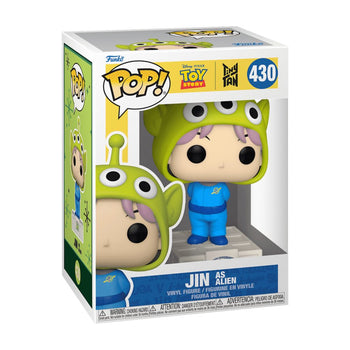 Jin as Little Green Men Funko Pop Box