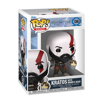 Kratos with Mimir's Head #1340 God of War Ragnarök Funko Pop Box