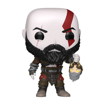Kratos with Mimir's Head #1340 God of War Ragnarök Funko Pop