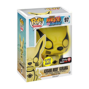 Kurama (Glow-in-the-dark) GameStop Exclusive (with PopShield Armor 6") Funko Pop Box