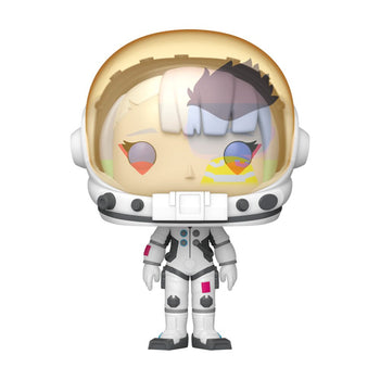 Lucy in Spacesuit Funko Pop with David's reflection in the visor