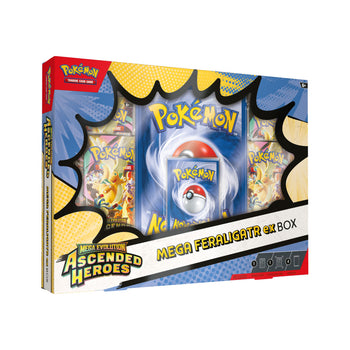 Pokemon TCG Ascended Heroes Mega Feraligatr ex Box - Factory Sealed