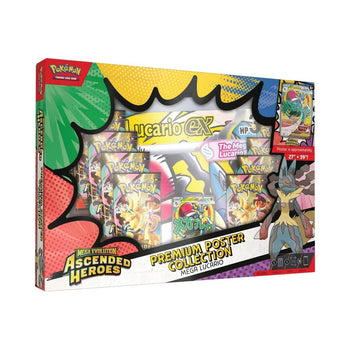 Mega Lucario ex Premium Poster Collection Box - Angled View