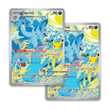 Mint - two full-art Nidorina promo cards, one with the Pokémon Center logo stamp
