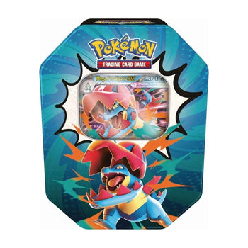 Pokémon TCG Ascended Heroes Tin with Mega Feraligatr ex foil promo