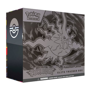 Pitch Black Pokemon Center Elite Trainer Box with Darkrai art, factory sealed