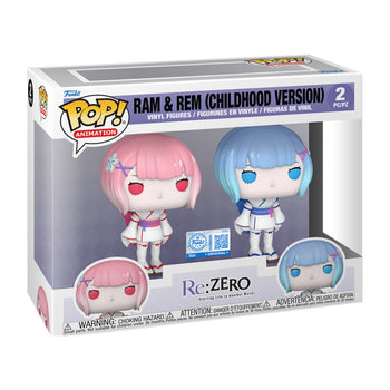 Ram and Rem Childhood Version 2-Pack Re:Zero Funko Shop Exclusive Funko Pop Box