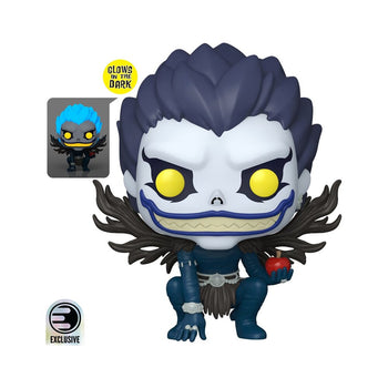 Ryuk GITD Funko Pop with Entertainment Earth Exclusive badge and glow inset