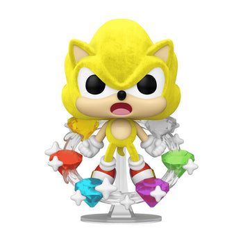 Super Sonic with Emeralds Flocked Funko Pop #1059 Target Exclusive
