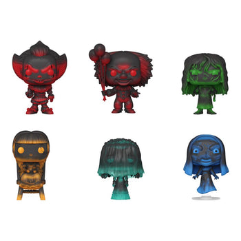 Warner Bros. Horror Pop! Mystery figure lineup — Pennywise, Regan, Annabelle, La Llorona, The Nun