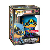Funko POP! Marvel: Black Light - Captain America (Target Exclusive)